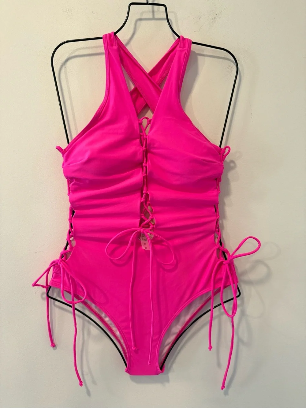 Holipick Neon Pink One Piece Size M NWT #Lux-Swim-C